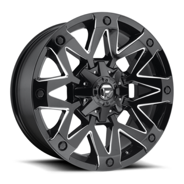 FUEL Ambush Wheel D555 5, 6, 8 Lug / GLOSS BLACK & MILLED