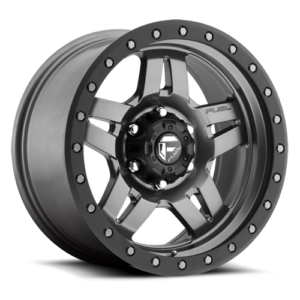 FUEL Anza Wheel D558 5, 6, 8 Lug / MATTE ANTHRACITE W/ BLACK RING