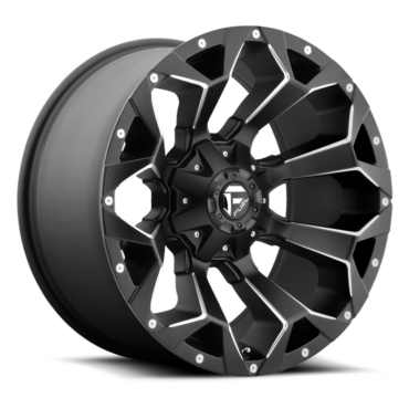 FUEL Assault Wheel D546 5, 6, 8 Lug / BLACK & MILLED