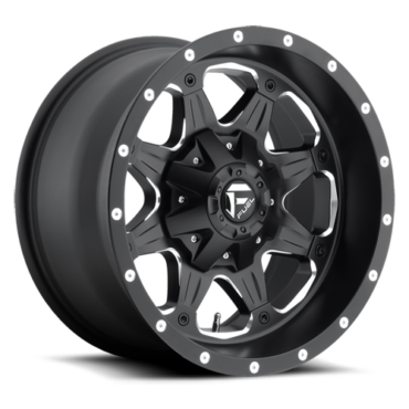 FUEL Boost Wheel D534 5, 6, 8 Lug / MATTE BLACK & MILLED