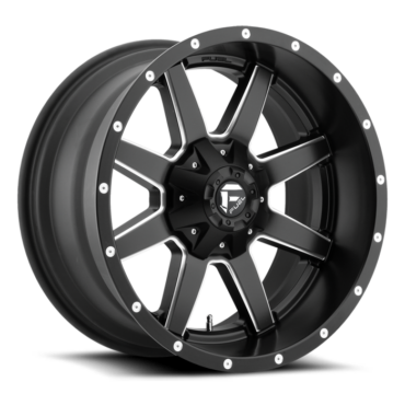 FUEL Maverick Wheel D538 5, 6, 8 Lug / BLACK & MILLED