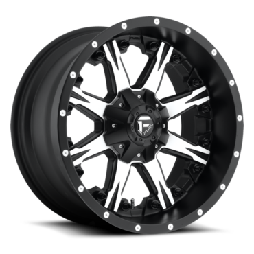 FUEL Nutz Wheel D541 5, 6, 8 Lug / BLACK & MACHINED