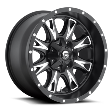 FUEL Throttle Wheel D513 5, 6, 8 Lug / MATTE BLACK & MILLED