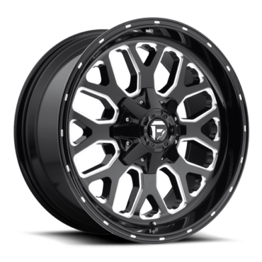 FUEL Titan Wheel D588 5, 6, 8 Lug / BLACK & MILLED