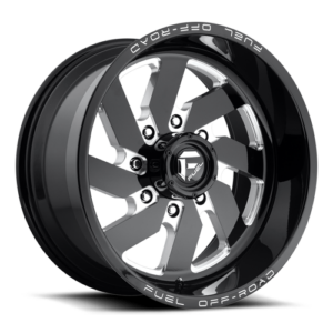 FUEL Turbo Wheel D582 8 Lug / BLACK & MILLED