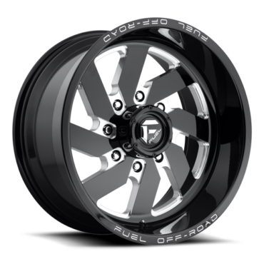 FUEL Turbo Wheel D582 8 Lug / BLACK & MILLED